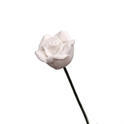 10 rose decorative per la scena della camera da letto del giardino della casa delle bambole in scala 1:12 in scala 1:12, White