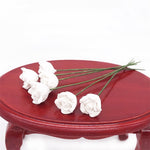 10 Rose decorative in resina per casa delle bambole 1:12