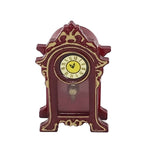 Orologio vintage classico in plastica color mogano 7x5x3 cm