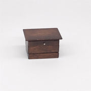 1:12 Mini House Toy Simulazione Classica scatola da cucito cinese retrò in legno massello, Sewing Box