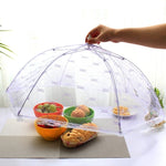 Copertura per piatto pieghevole in pizzo Copertura in rete Piatto Copertura per alimenti con stampa antipolvere Copertura per alimenti a prova di mosca, Lace Folding Dish Cover