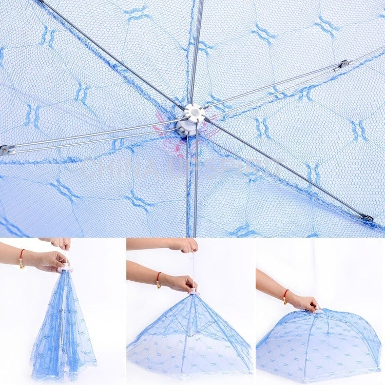 Copertura per piatto pieghevole in pizzo Copertura in rete Piatto Copertura per alimenti con stampa antipolvere Copertura per alimenti a prova di mosca, Lace Folding Dish Cover