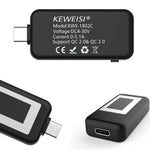 KEWEISI Tester digitale USB-C Voltmetro Amperometro