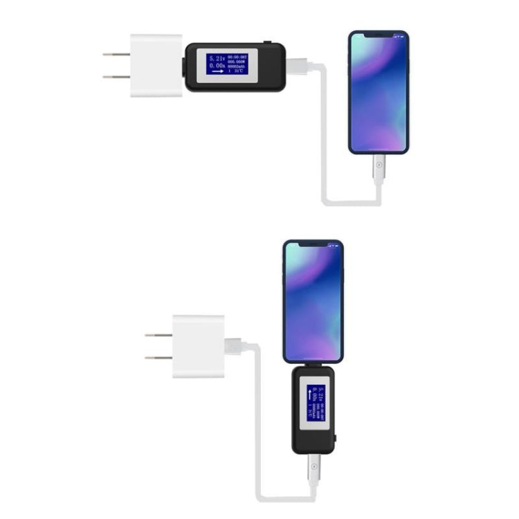 KEWEISI Tester multifunzione tipo C / USB-C Rilevatore di carica Voltmetro digitale Amperometro Misuratori di tensione