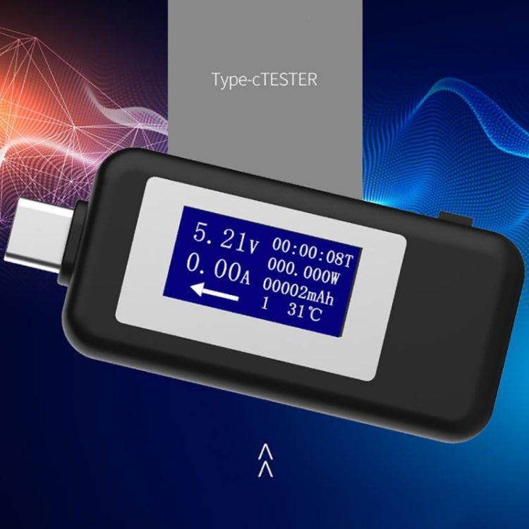 KEWEISI Tester multifunzione tipo C / USB-C Rilevatore di carica Voltmetro digitale Amperometro Misuratori di tensione