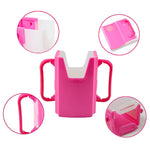 Tazza retrattile per bambini con portabevande anti-spruzzatura in scatola da 10 pezzi, Baby Learning Cup