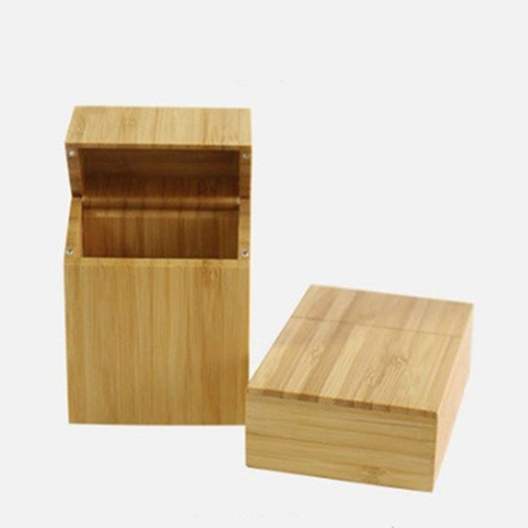 Portasigarette in legno creativo Portasigarette a conchiglia ad adsorbimento magnetico, Black, Carbonized Bamboo, Rosewood, Cherry Wood