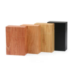 Portasigarette in legno creativo Portasigarette a conchiglia ad adsorbimento magnetico, Black, Carbonized Bamboo, Rosewood, Cherry Wood