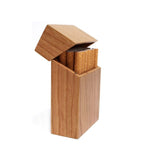 Portasigarette in legno creativo Portasigarette a conchiglia ad adsorbimento magnetico, Black, Carbonized Bamboo, Rosewood, Cherry Wood