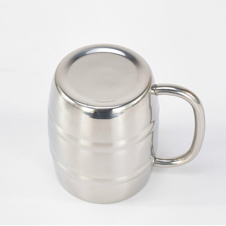 Tazze da birra in acciaio inossidabile Tazze da campeggio all'aperto Tazza da tè occidentale Tazza da caffè portatile isolata Bicchieri da acqua con manico, Outdoor Beer Cup