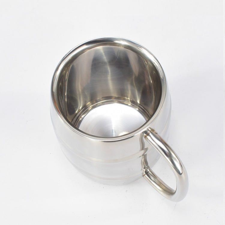 Tazze da birra in acciaio inossidabile Tazze da campeggio all'aperto Tazza da tè occidentale Tazza da caffè portatile isolata Bicchieri da acqua con manico, Outdoor Beer Cup