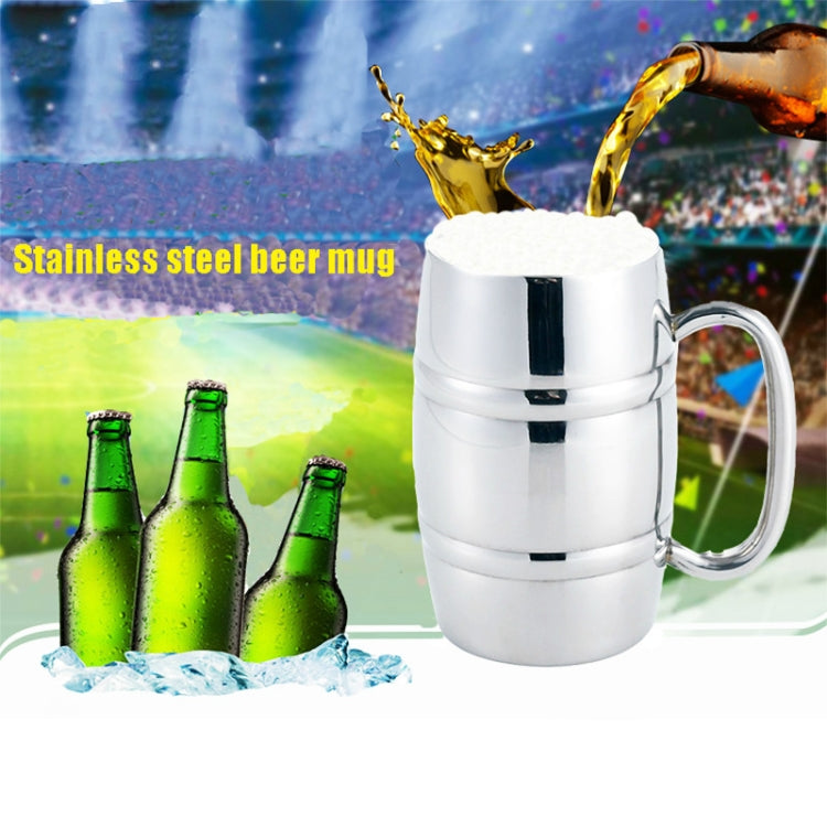 Tazze da birra in acciaio inossidabile Tazze da campeggio all'aperto Tazza da tè occidentale Tazza da caffè portatile isolata Bicchieri da acqua con manico, Outdoor Beer Cup