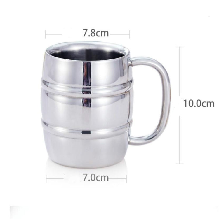 Tazze da birra in acciaio inossidabile Tazze da campeggio all'aperto Tazza da tè occidentale Tazza da caffè portatile isolata Bicchieri da acqua con manico, Outdoor Beer Cup