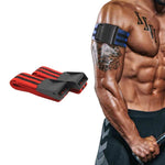 1 paio di fasce elastiche per la limitazione del flusso sanguigno in lattice naturale in seta per braccio, dimensioni: 60 x 5 cm, 1 Pair Training Band (Blue), 1 Pair Training Band (Red)