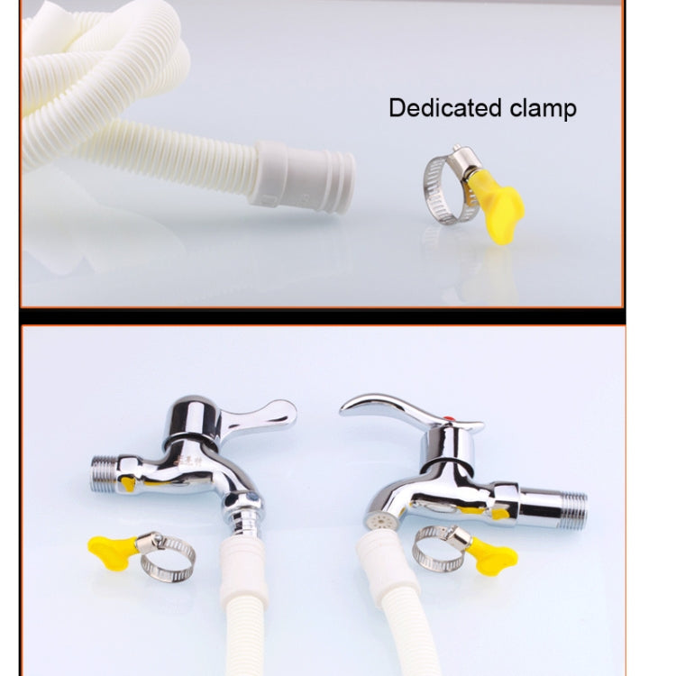 Tubo di prolunga per scarico acqua in plastica da 2 pezzi, diametro 18 mm, con morsetto per lavatrice semiautomatica/condizionatore d'aria, 1m Length, 2m  Length, 3m  Length, 4m  Length, 5m  Length