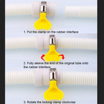Tubo di prolunga per scarico acqua in plastica da 2 pezzi, diametro 18 mm, con morsetto per lavatrice semiautomatica/condizionatore d'aria, 1m Length, 2m  Length, 3m  Length, 4m  Length, 5m  Length