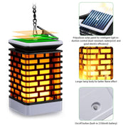 Lampada LED solare a induzione con luce fiamma 3W
