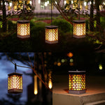 Lampada LED solare a induzione con luce fiamma 3W
