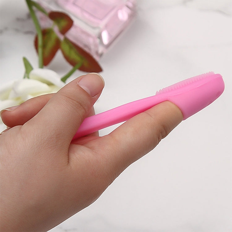 10 pezzi spazzola per punti neri strumento per la rimozione dell'estrattore per la pulizia del viso spazzola per massaggio con le dita in silicone strumento per la pulizia esfoliante del viso