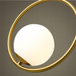 Lampadario da ristorante Testa singola Personalità creativa Lampada semplice e moderna in rame, without Light Source  Round A1, with 5W Warm Light  Round A1, with 5W White Light  Round A1, with 5W Neutral Light  Round A1                                ...