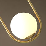 Lampadario da ristorante Testa singola Personalità creativa Lampada semplice e moderna in rame, without Light Source  Round A1, with 5W Warm Light  Round A1, with 5W White Light  Round A1, with 5W Neutral Light  Round A1                                ...
