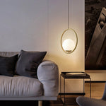 Lampadario da ristorante Testa singola Personalità creativa Lampada semplice e moderna in rame, without Light Source  Round A1, with 5W Warm Light  Round A1, with 5W White Light  Round A1, with 5W Neutral Light  Round A1                                ...