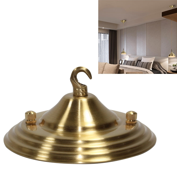 Lampadario Lampada da parete Accessori per illuminazione con base in piastra da soffitto in rame pieno, 10cm, 12cm