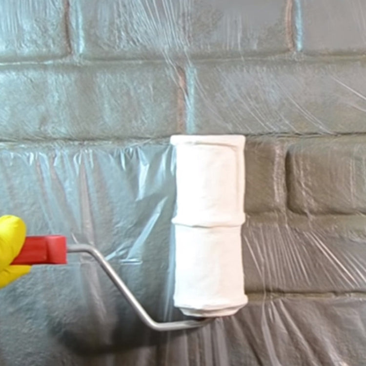 Strumento per la costruzione di fango di diatomee a rullo di goffratura a rullo con motivo a mattoni imitazione da 8 pollici, Diatom Mud Construction tool