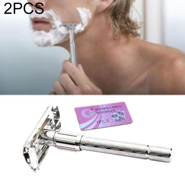 Rasoio da uomo classico in acciaio inox regolabile