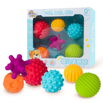 6 in 1 vasca da bagno per bambini, palla morbida, giocattoli educativi in gomma, Bath Soft Ball