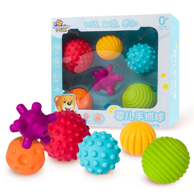 6 in 1 vasca da bagno per bambini, palla morbida, giocattoli educativi in gomma, Bath Soft Ball