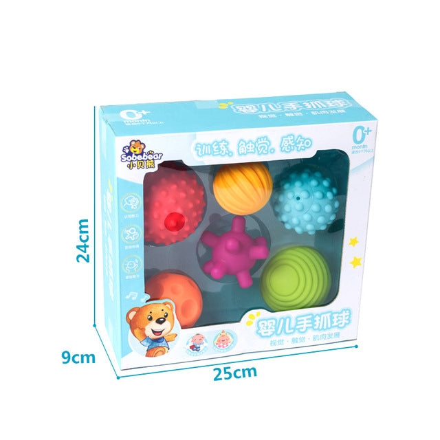 6 in 1 vasca da bagno per bambini, palla morbida, giocattoli educativi in gomma, Bath Soft Ball
