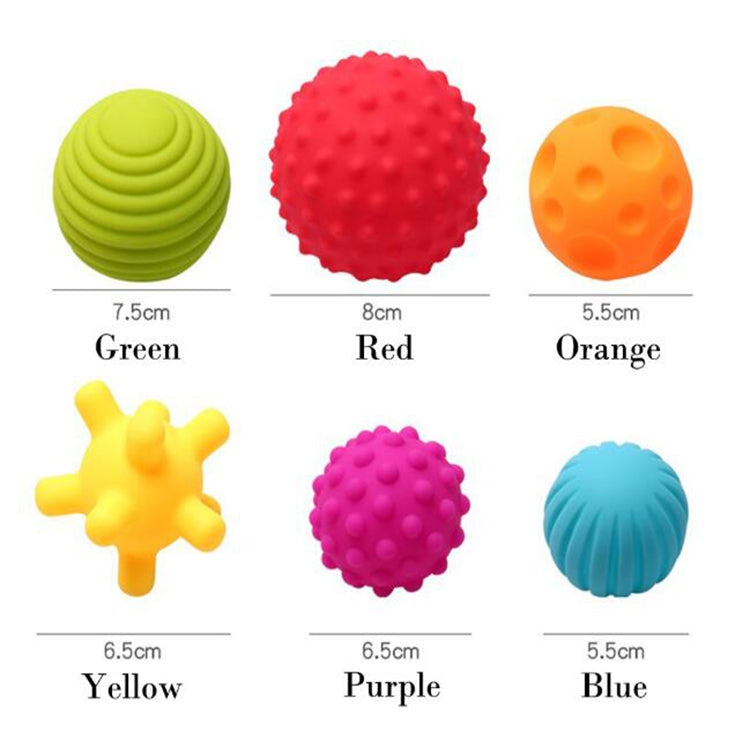 6 in 1 vasca da bagno per bambini, palla morbida, giocattoli educativi in gomma, Bath Soft Ball