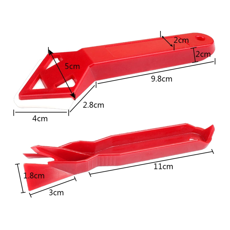 2 mini strumenti fatti a mano, raschietto, detergente per pavimenti, colla per superfici, strumento pala residua, Floor Cleaner Scraper