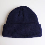 Berretto invernale lavorato a maglia corto in tinta unita per uomo/donna, M（56-58cm）