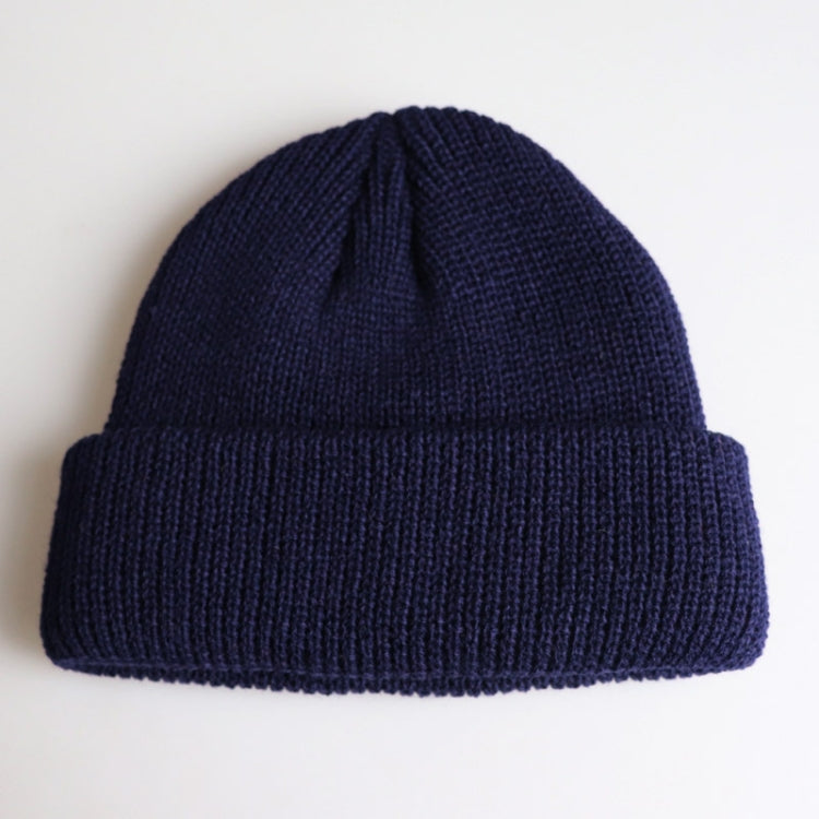 Berretto invernale lavorato a maglia corto in tinta unita per uomo/donna, M（56-58cm）
