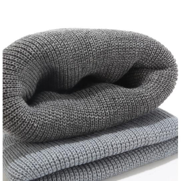 Berretto invernale lavorato a maglia corto in tinta unita per uomo/donna, M（56-58cm）