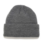 Berretto invernale lavorato a maglia corto in tinta unita per uomo/donna, M（56-58cm）