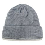 Berretto invernale lavorato a maglia corto in tinta unita per uomo/donna, M（56-58cm）