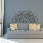 2 pezzi di mandala fiore in PVC rimovibile personalità adesivo da parete soggiorno camera da letto divano sfondo muro