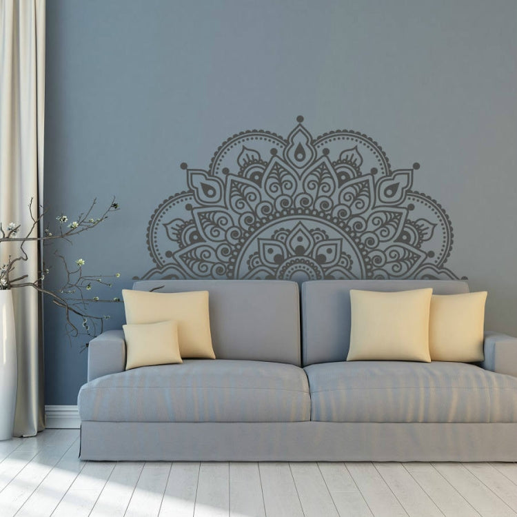 2 pezzi di mandala fiore in PVC rimovibile personalità adesivo da parete soggiorno camera da letto divano sfondo muro