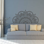 2 pezzi di mandala fiore in PVC rimovibile personalità adesivo da parete soggiorno camera da letto divano sfondo muro