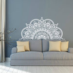 2 pezzi di mandala fiore in PVC rimovibile personalità adesivo da parete soggiorno camera da letto divano sfondo muro