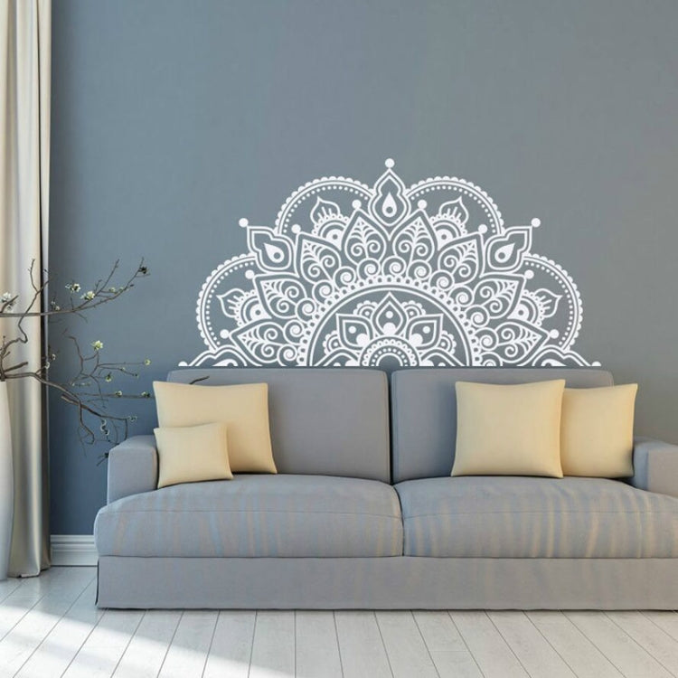2 pezzi di mandala fiore in PVC rimovibile personalità adesivo da parete soggiorno camera da letto divano sfondo muro