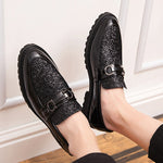 Scarpe da uomo in pelle da lavoro formali a punta con fondo spesso moda uomo, 46