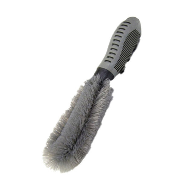 Strumento per la pulizia delle ruote dell'auto, spazzola per la pulizia degli spazi, prodotti per la pulizia a doppio uso dell'auto domestica, Car Wheel Brush