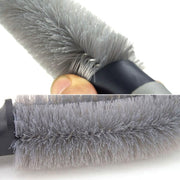 Strumento per la pulizia delle ruote dell'auto, spazzola per la pulizia degli spazi, prodotti per la pulizia a doppio uso dell'auto domestica, Car Wheel Brush