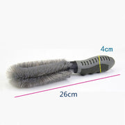 Strumento per la pulizia delle ruote dell'auto, spazzola per la pulizia degli spazi, prodotti per la pulizia a doppio uso dell'auto domestica, Car Wheel Brush