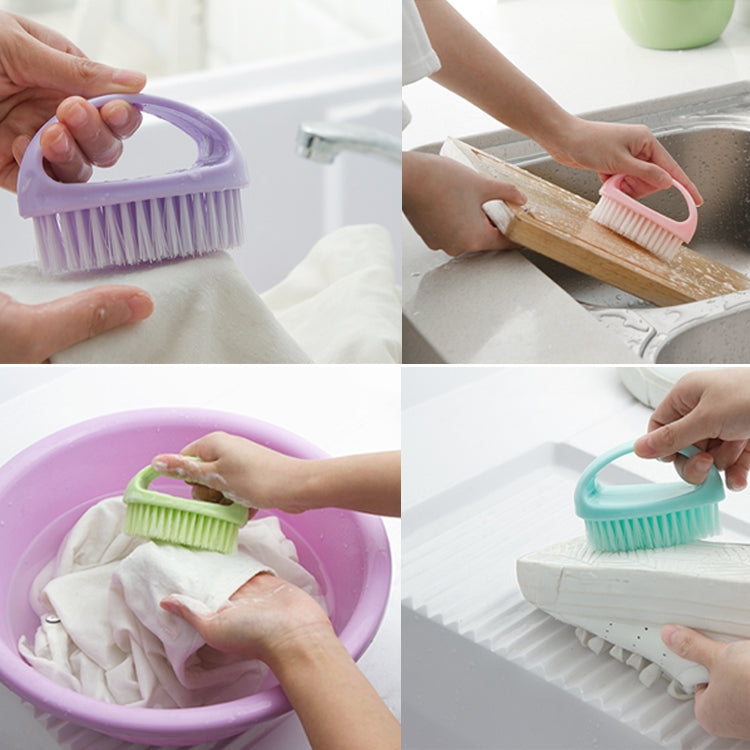 2 spazzole multifunzionali per la pulizia del bagno, per lavare le scarpe, per capelli morbidi e morbidi
