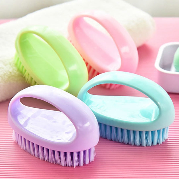 2 spazzole multifunzionali per la pulizia del bagno, per lavare le scarpe, per capelli morbidi e morbidi